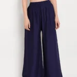 STYLISH RAYON SOLID FLARED PALAZZO FOR WOMEN